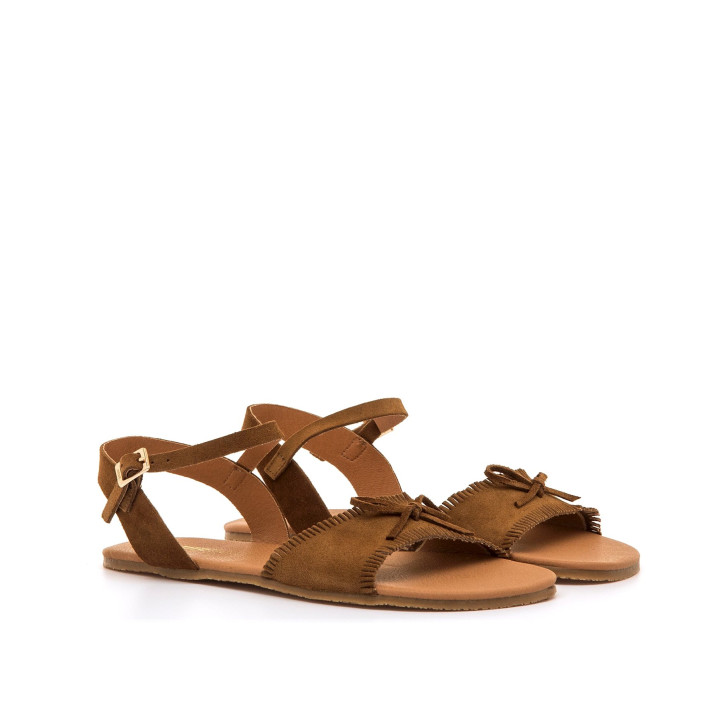 SANDALIAS DE MUJER MUSTANG FREE-CLEO MARRON 55975 62853 - Querol online