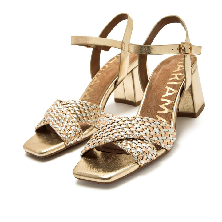 SANDALIAS DE MUJER MARIAMARE 68774 ORO 68774 62648 - Querol online