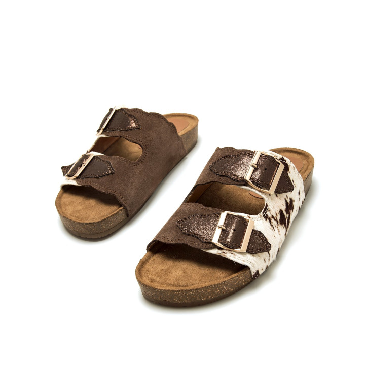 SANDALIAS DE MUJER MUSTANG LIN MARRON 54085 62657 - Querol online