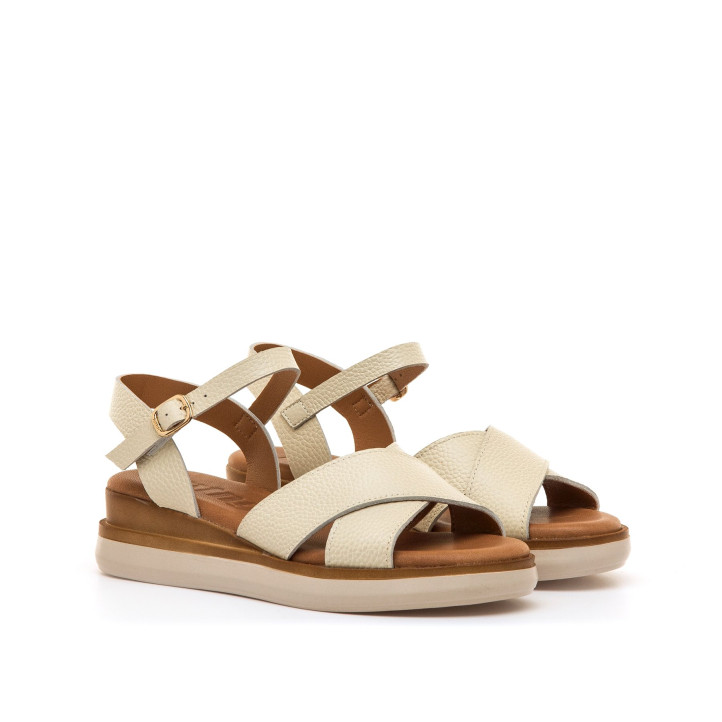 SANDALIAS DE MUJER MUSTANG DANIELA BEIGE 54530 62664 - Querol online