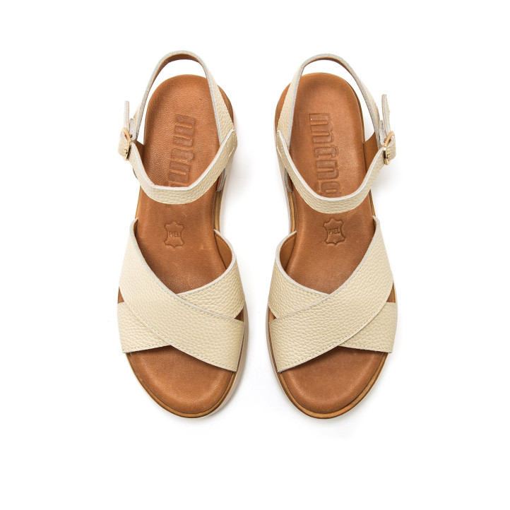 SANDALIAS DE MUJER MUSTANG DANIELA BEIGE 54530 62664 - Querol online