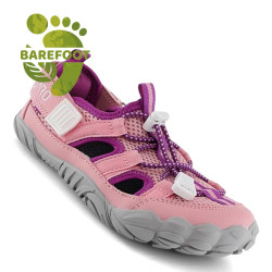 Zapatillas deporte Saguaro breze III rosas con detalles lilas barefoot - Querol online