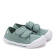 Zapatillas lona Igor matcha canvas v con doble velcro barefoot - Querol online