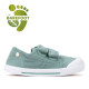 sabatilles lona Igor matcha canvas v amb doble velcro barefoot - Querol online