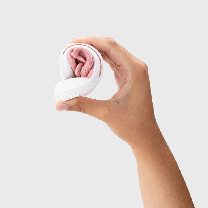 Sabatilles lona Igor roses canvas v amb doble velcro barefoot - Querol online