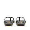 Chanclas Pepe Jeans bay beach negras con letras doradas