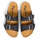 Sandalias Pepe Jeans double velour negras estilo bio - Querol online