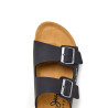 Sandàlies Pepe Jeans double velour negres estil bio