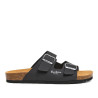 Sandàlies Pepe Jeans double velour negres estil bio