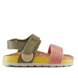 sandalias Duuo candy rosas con detalles verdes y amarillos - Querol online