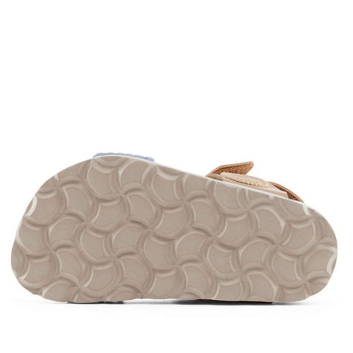 sandalias Duuo candy azules con detalles beige - Querol online