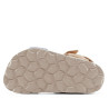 sandalias Duuo candy azules con detalles beige