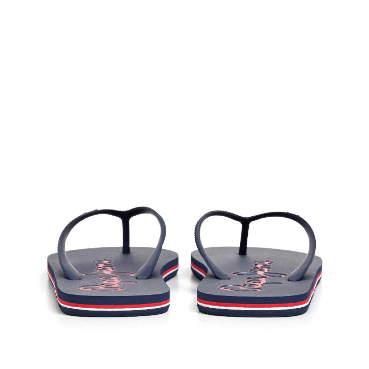 Chanclas Pepe Jeans bay beach azul marino con detalles rojos - Querol online