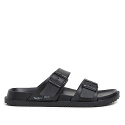 Chanclas Pepe Jeans ocean brand negras tipo bio - Querol online