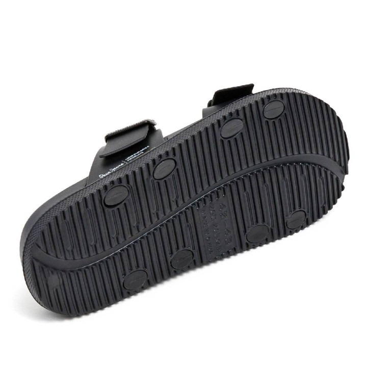 Chanclas Pepe Jeans ocean brand negras tipo bio - Querol online