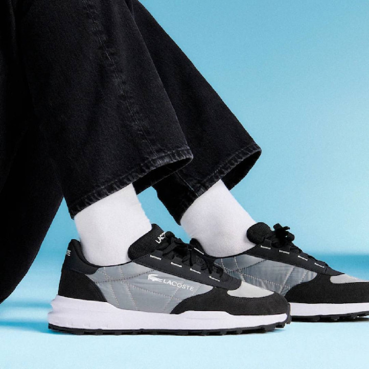 Zapatillas deportivas Lacoste elite active evo negras y blancas - Querol online