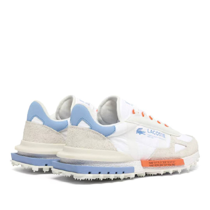 Zapatillas deportivas Lacoste elite active white con light blue - Querol online