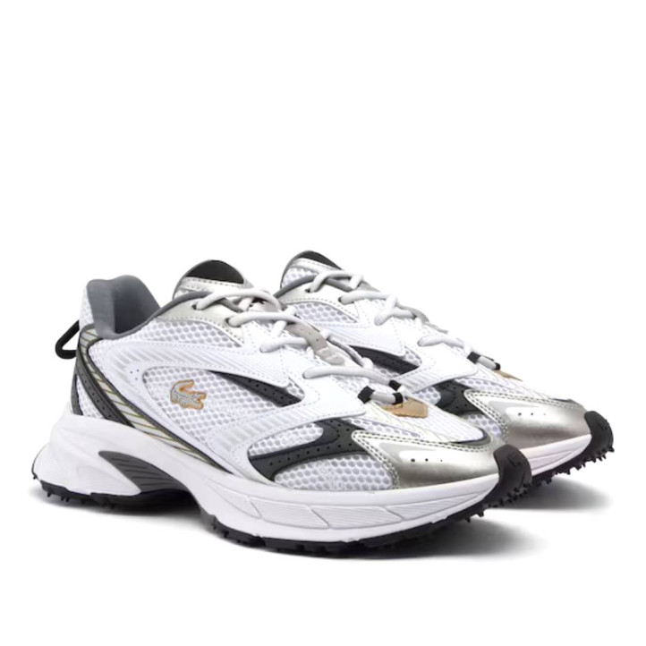 Zapatillas deportivas Lacoste neo shot white con silver - Querol online