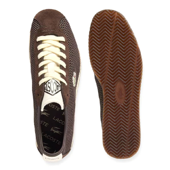 Sabatilles urban Lacoste club-low dark brown amb dark gum - Querol online