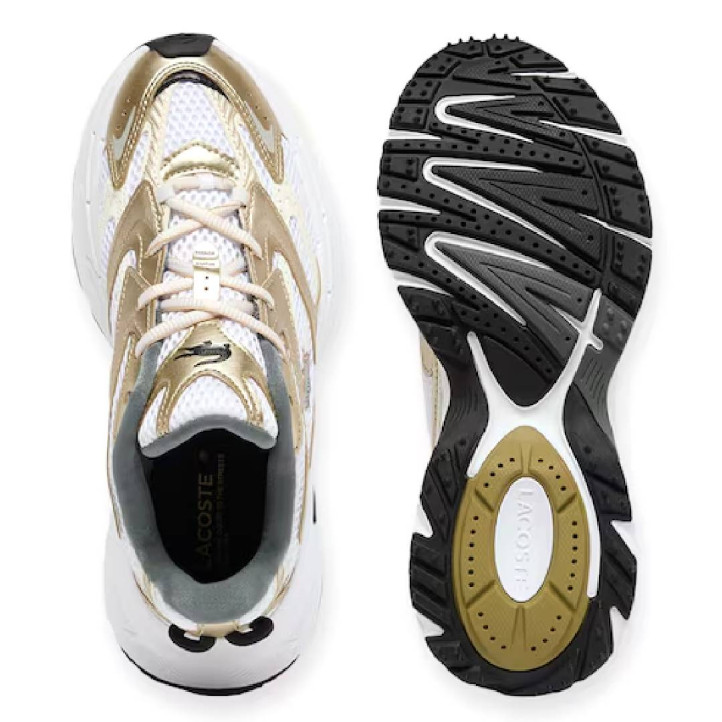 Sabatilles urban Lacoste neo shot white amb gold dona - Querol online