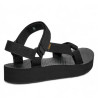 Sandalias plataformas Teva midform universal black mujer