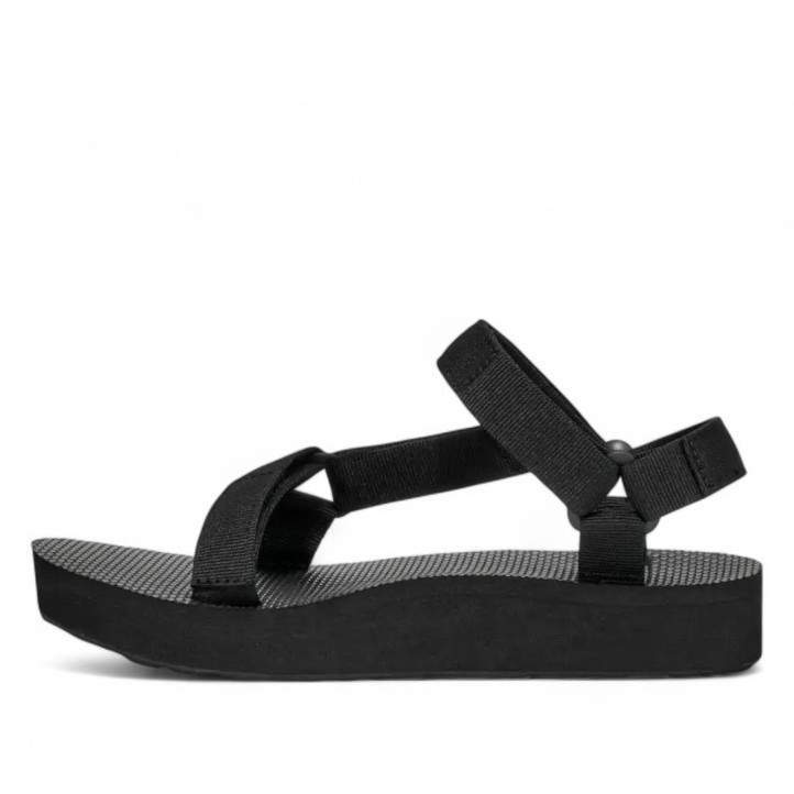 Sandalias plataformas Teva midform universal black mujer - Querol online