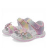 sandalias Chicco fecola multicolor con glitter y flores