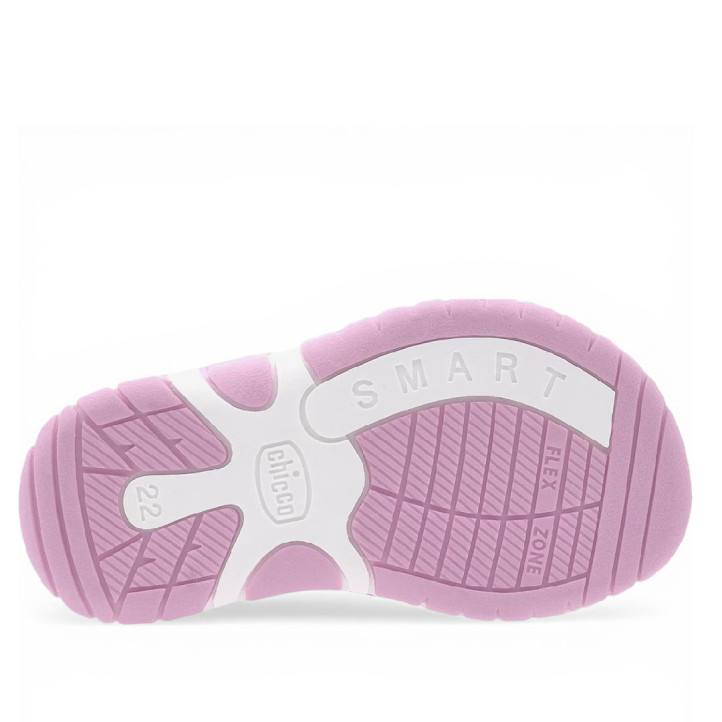 sandalias Chicco fecola multicolor con glitter y flores - Querol online