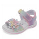sandalias Chicco fecola multicolor con glitter y flores - Querol online
