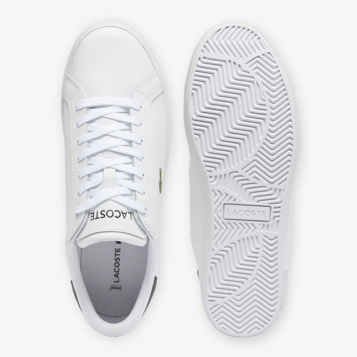 Zapatillas urban Lacoste powercourt white con dark green mujer - Querol online