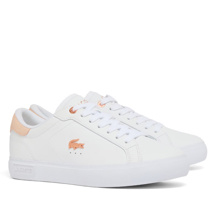 Zapatillas urban Lacoste powercourt white con light pink woman - Querol online