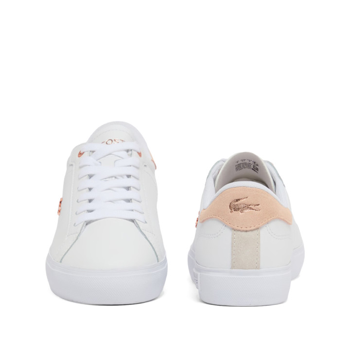 Sabatilles urban Lacoste powercourt white amb light pink woman - Querol online
