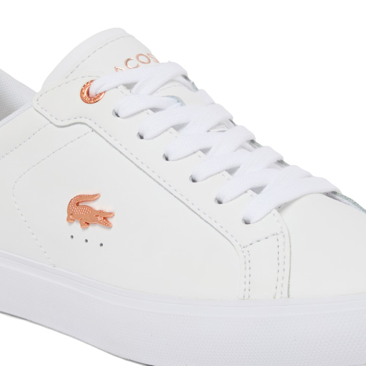 Sabatilles urban Lacoste powercourt white amb light pink woman - Querol online