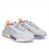 Zapatillas urban Lacoste elite active grey con purple