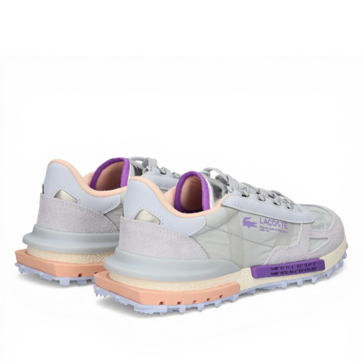 Zapatillas urban Lacoste elite active grey con purple - Querol online