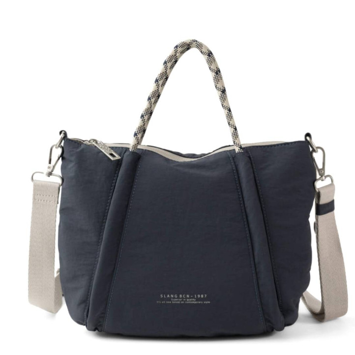Bandolera Slang Barcelona blau marí mà/bandolera - Querol online