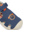 sandalias Biomecanics 262185 azules con dibujo de un león de lona