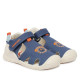 sandalias Biomecanics 262185 azules con dibujo de un león de lona - Querol online