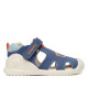 sandalias Biomecanics 262185 azules con dibujo de un león de lona - Querol online