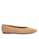 Bailarinas Alpe paris beige de ante con tachuelas - Querol online