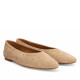Bailarinas Alpe paris beige de ante con tachuelas - Querol online