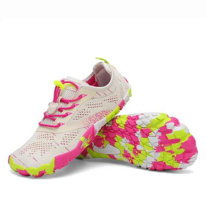 Sabatilles esportives Saguaro smart II blanques amb rosa i llima barefoot - Querol online