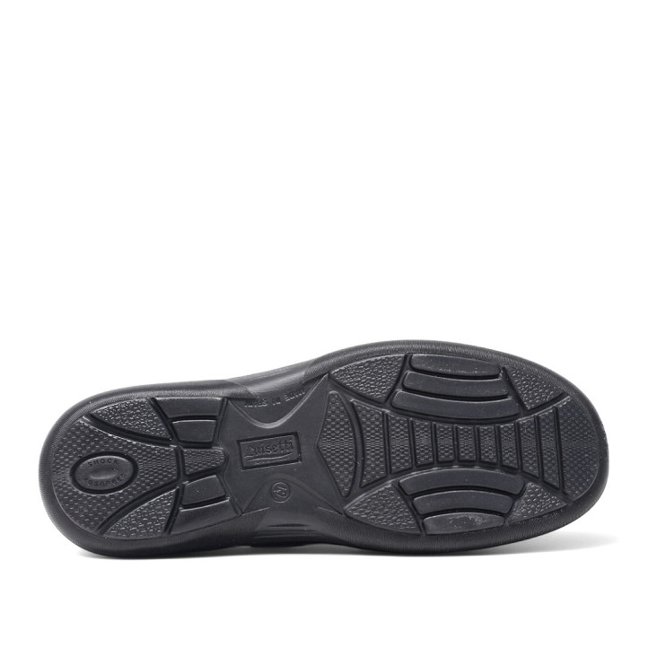 Sandàlies Luisetti negres de pell estil sandalia de riu tancament amb velcro - Querol online