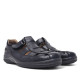 Sandàlies Luisetti negres de pell estil sandalia de riu tancament amb velcro - Querol online