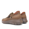 Sandàlies Luisetti marrons de pell estil sandalia de riu tancament amb velcro