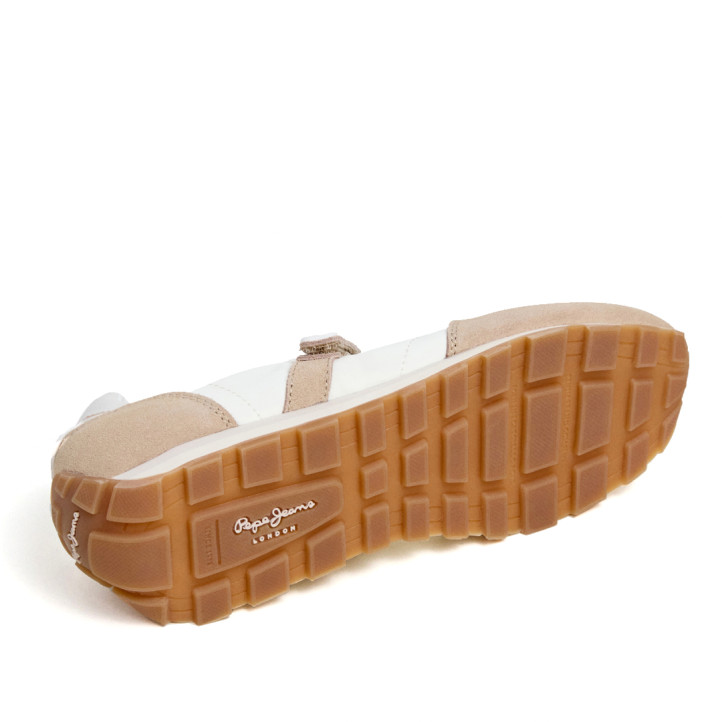 Ballarines Pepe Jeans jane soft blanques i beix estil mercedita - Querol online