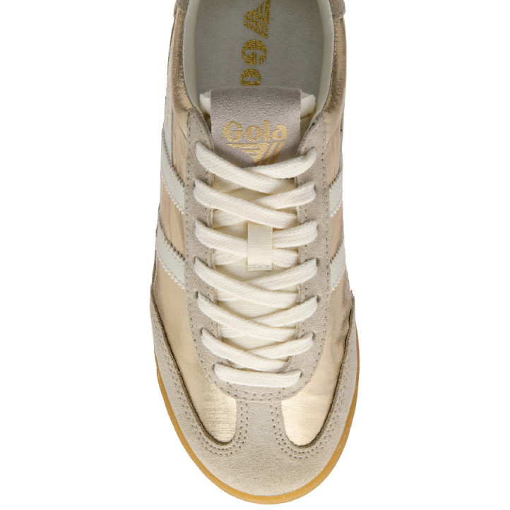 Zapatillas urban Gola firefly metallic silver con off white mujer - Querol online