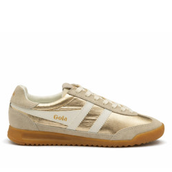 Zapatillas urban Gola firefly metallic silver con off white mujer - Querol online