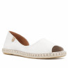 Alpargatas planas VERBENAS cruz blancas corte asimétrico