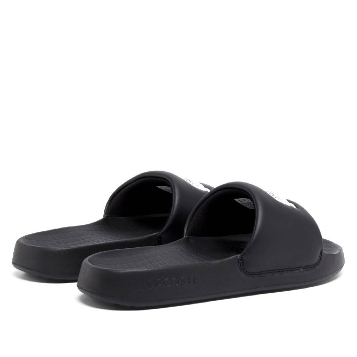 Chanclas Lacoste serve negras de pala - Querol online